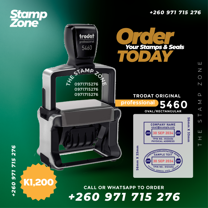 Trodat self-inking date stamps and common seals